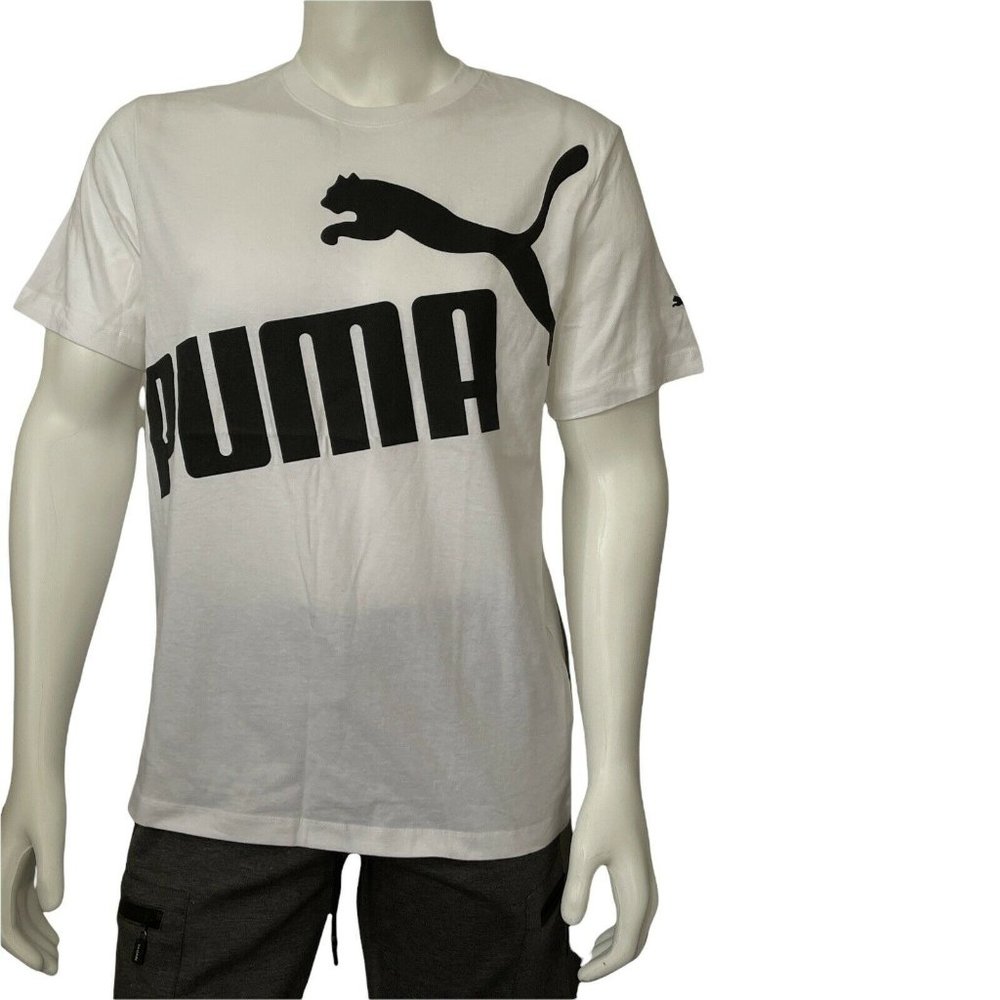 ⚒️Men’s T-Shirt PUMA OFF SET TEE  White #TD31748 Short Sleeve,Crew Neck Size L